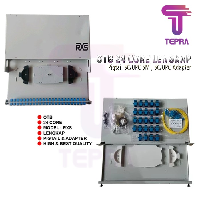 OTB 24 Core SC Lengkap|FIber Optic OTB 24C SC Adapter|OTB 24C Lengkap