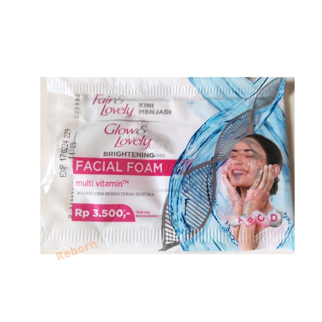 Fair &amp; Lovely Facial Foam Sachet 8 gr Gratis Citra Sachet Bengkoang