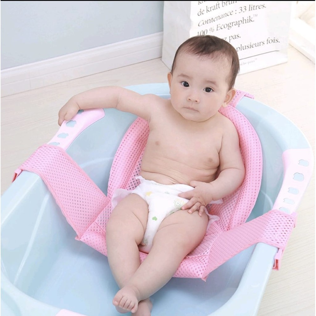 Jala Mandi Alas Jaring Mandi Bayi - PIPIKU - BABY BATH SUPPORT - alas mandi bayi di ember