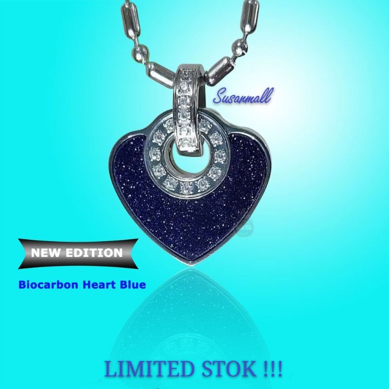 READY STOK  Kalung Kesehatan MCI | Biopendant Woman Heart Blue MCI | Kalung Love MCI | Kalung MCI OR