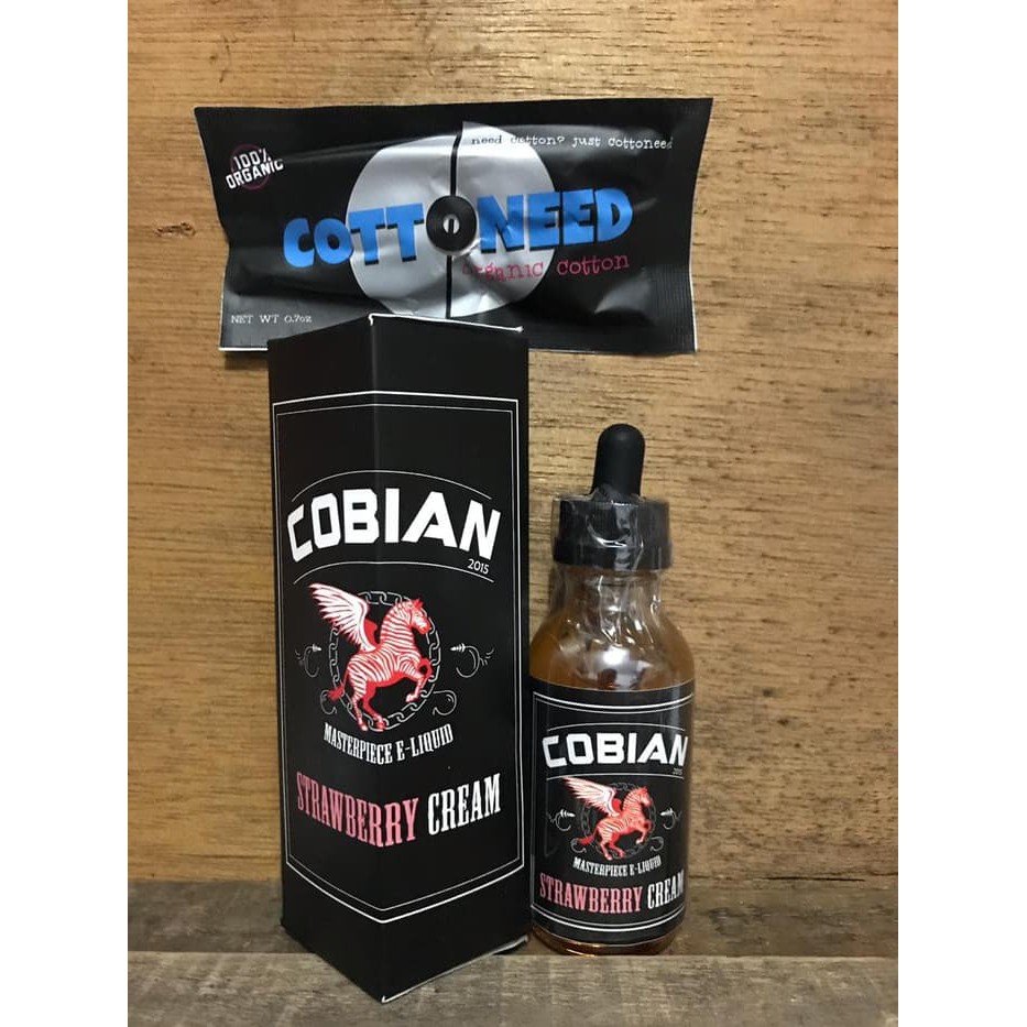 COBIAN STRAWBERRY CREAM BY LIMOUSINE 60ML 3MG E LIQUID pita cukai