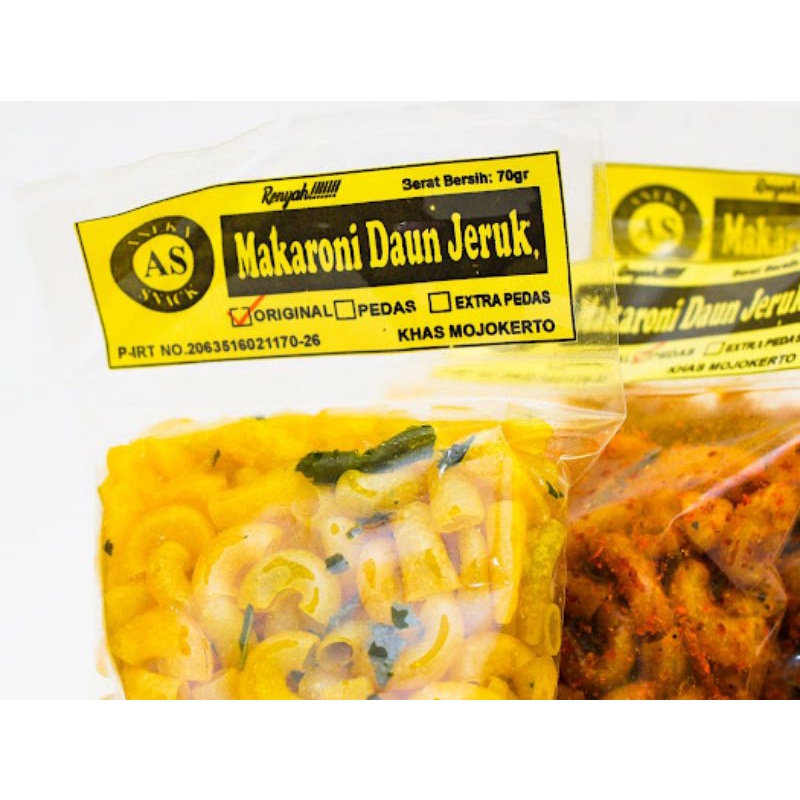 

MAKANAN, CAMILAN, SNACK, (TERMURAH) makaroni DAUN JERUK renyah - khas mojokerto