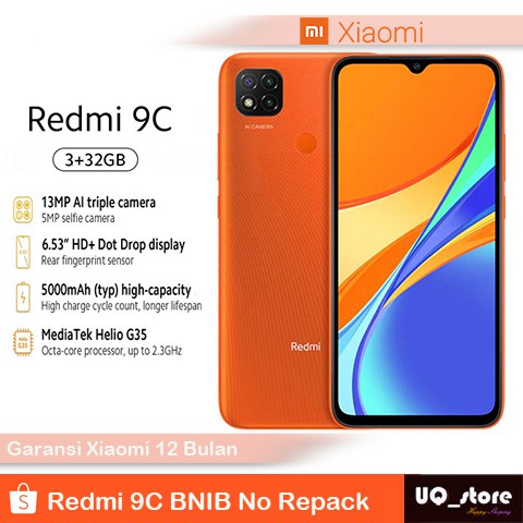 Xiaomi Redmi 9C Ram 3/32 GB Garansi Resmi | Shopee Indonesia