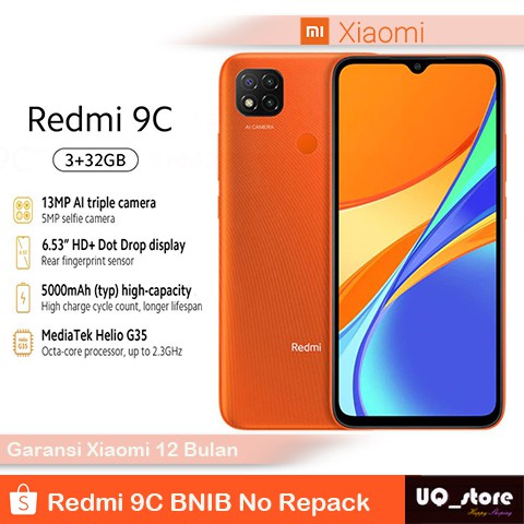 Xiaomi Redmi 9C Ram 3/32 GB Garansi Resmi | Shopee Indonesia