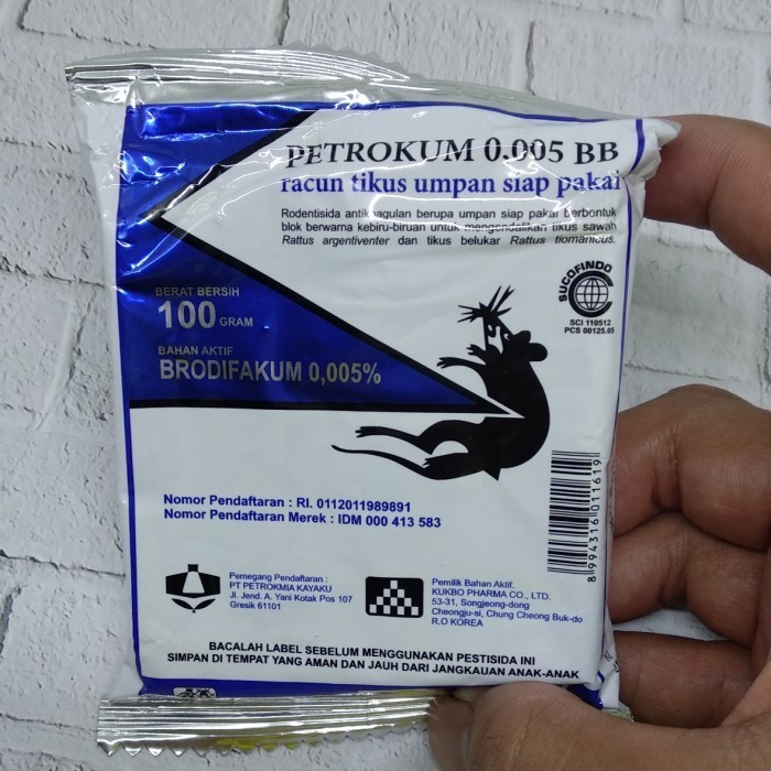 Racun Tikus Petrokum 100 Gram/ Racun Tikius Siap Pakai