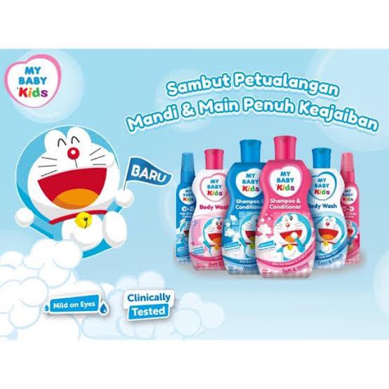 MY BABY Kids Body Wash 180 ml - Sabun Mandi Anak Doraemon 2 in 1