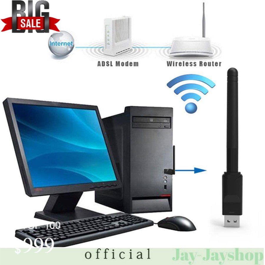 MT7601 USB Wifi Dongle untuk STB receiver Wireless Adapter 150Mbps  wifi adapter TERLARIS!