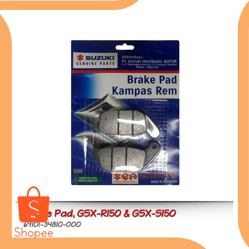 Promo sparepart KAMPAS REM BELAKANG SUZUKI GSX-R150 / GSX-S150 19DEZ Murah