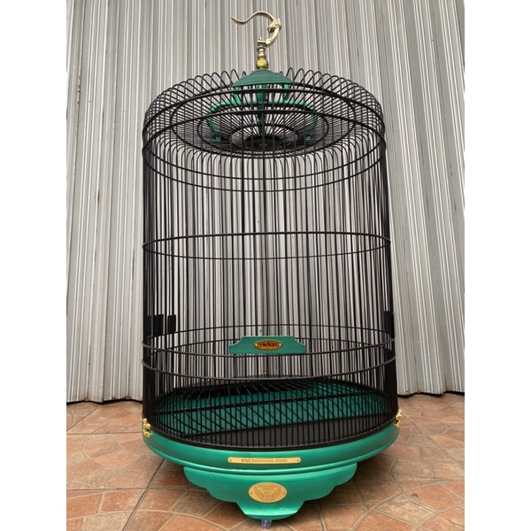 Kandang Murai Hijau Doff Metalic SNI/Sangkar Murai Hijau SNI