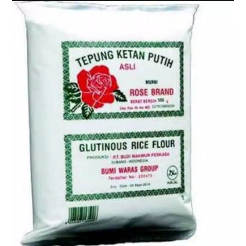 

TEPUNG KETAN PUTIH ROSE BAND /tepung asli 500g