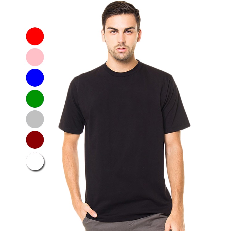 MEIMEISHOP FASHION KAOS POLOS PRIA LENGAN PENDEK O NECK COTTON COMBED 30S BAJU UNISEX ONECK