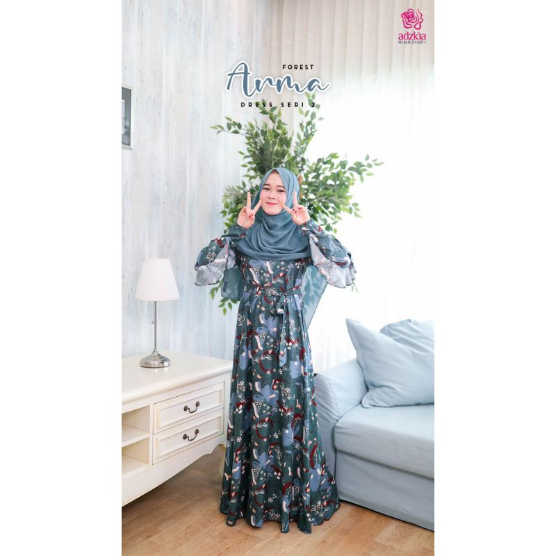 ARMA DRESS SERI1 FOREST by ADZKIA HIJAB