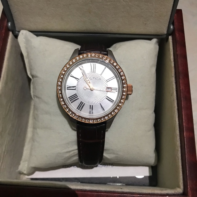 TERMURAH PRELOVED NAUTICA WATCH ORIGINAL BROWN