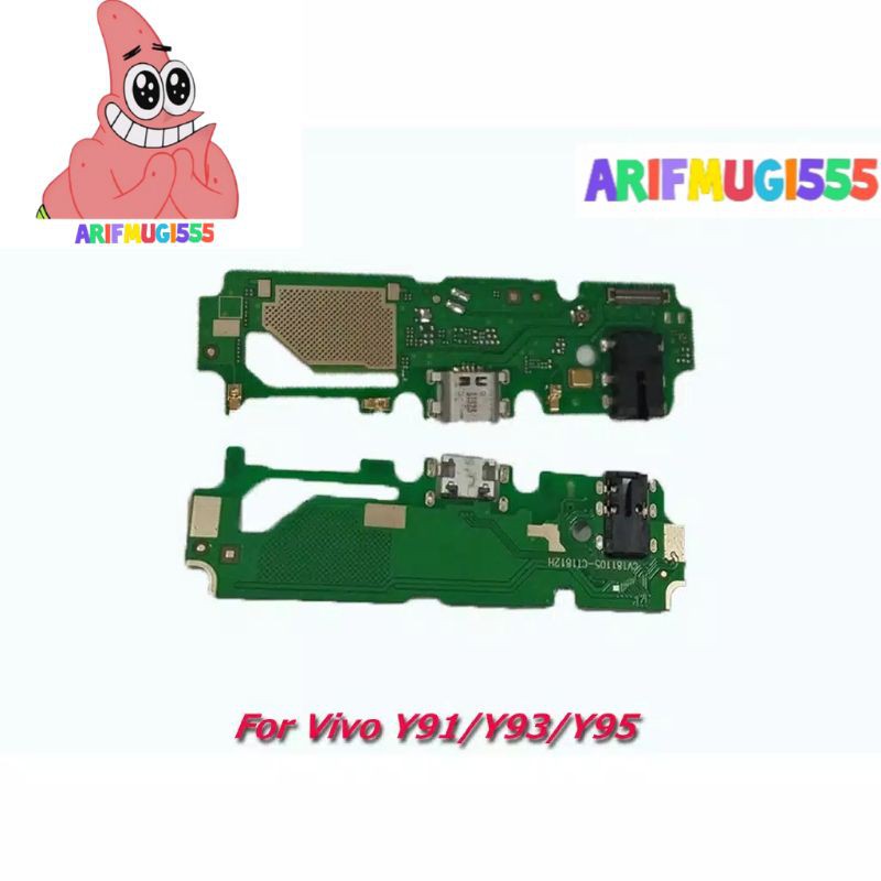 BOARD PAPAN CAS KONEKTOR CONEKTOR CHARGER VIVO Y91 Y93 Y95 Y91C PLUG IN MIC ORIGINAL