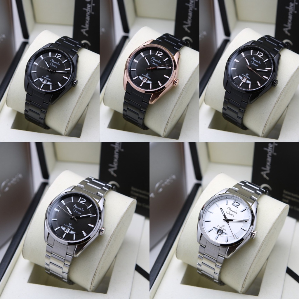 JAM TANGAN PRIA ALEXANDRE CHRISTIE AC 8679 RANTAI ORIGINAL GARANSI RESMI 1 TAHUN