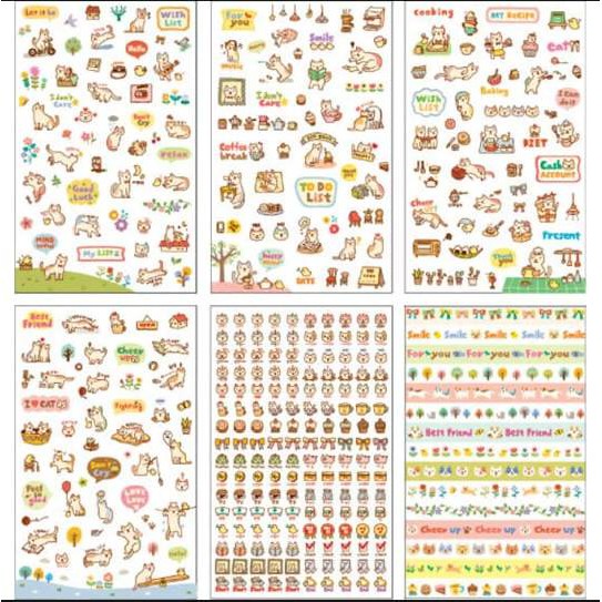 

STICKER CUTE CAT SERIES UKURAN SIZE 20 CM X 10 CM