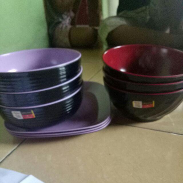 Piring Kotak Dan Mangkuk Melamin Golden Dragon