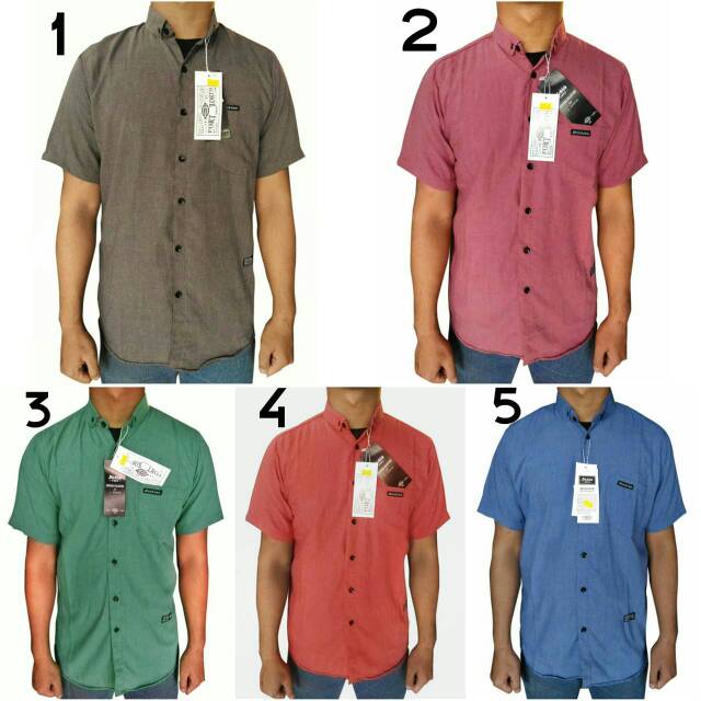 kemeja polos pria / kemeja distro pria / grosir kemeja polos pria murah / kemeja lengan pendek