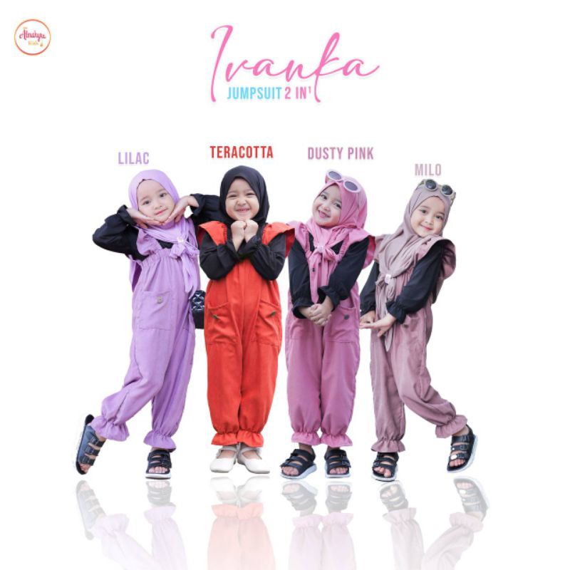 Ivanka jumpsuit overall setelan anak almahyra