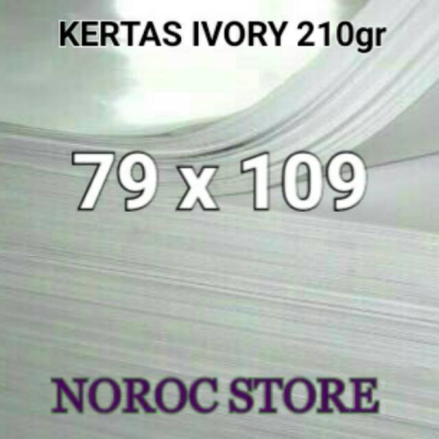 

KERTAS IVORY 210gr 79x109