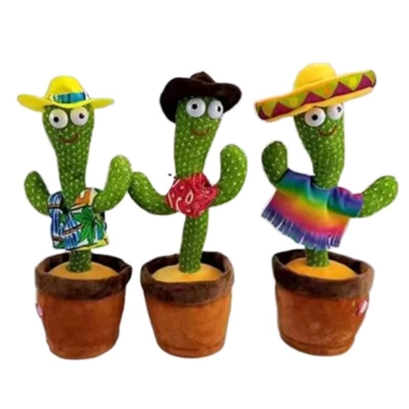 Boneka kaktus bergoyang bisa bicara boneka pintar mainan cactus