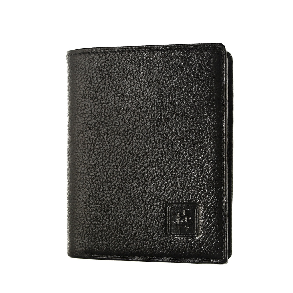 TOKOKOE - Dompet Pria model Berdiri bahan Kulit Premium Dompet Lipat - David Jones 101 Black