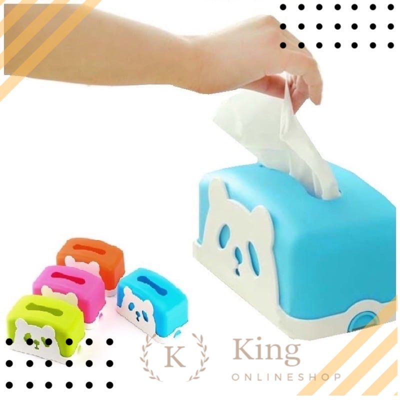 Kotak Tissue Model Karakter Plastik/ Tempat Tissue Facial Karakter