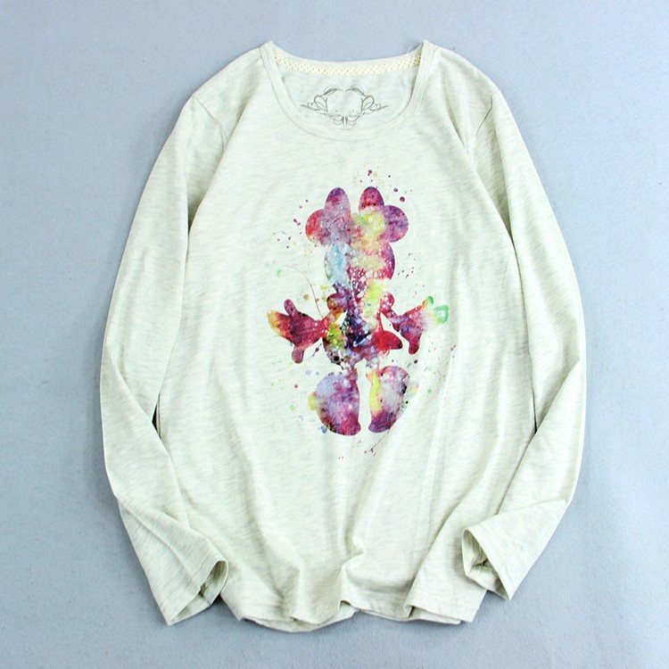 Sweater kaos lengan panjang minnie perempuan original disney wanita