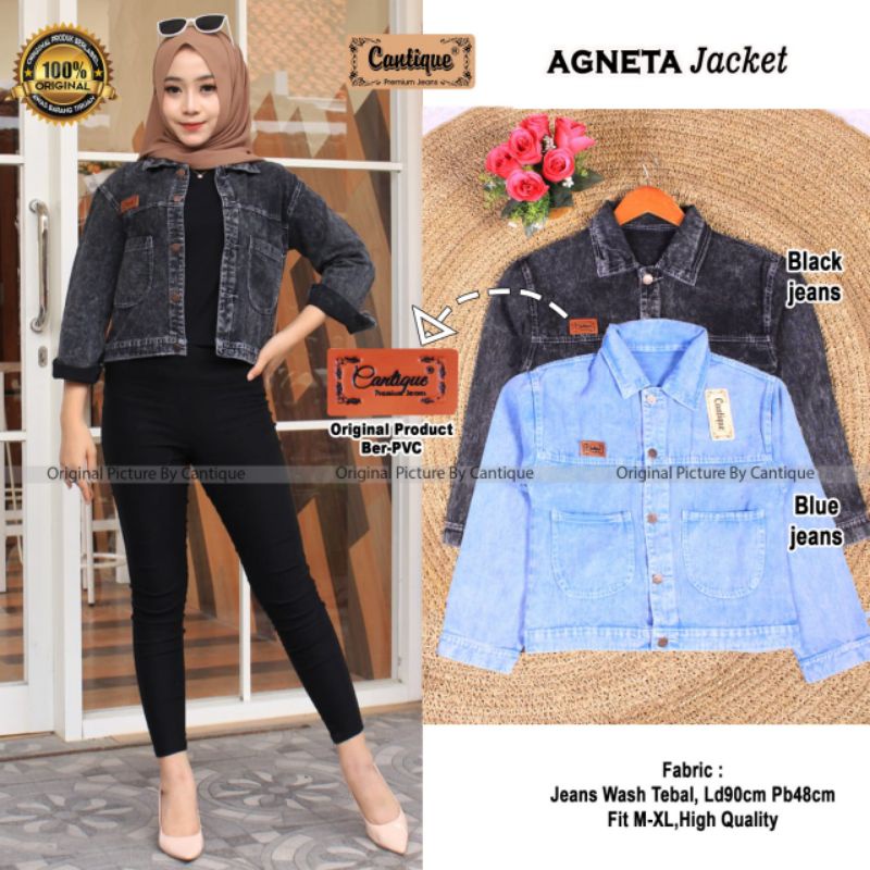 agneta jacket jaket jeans by cantique