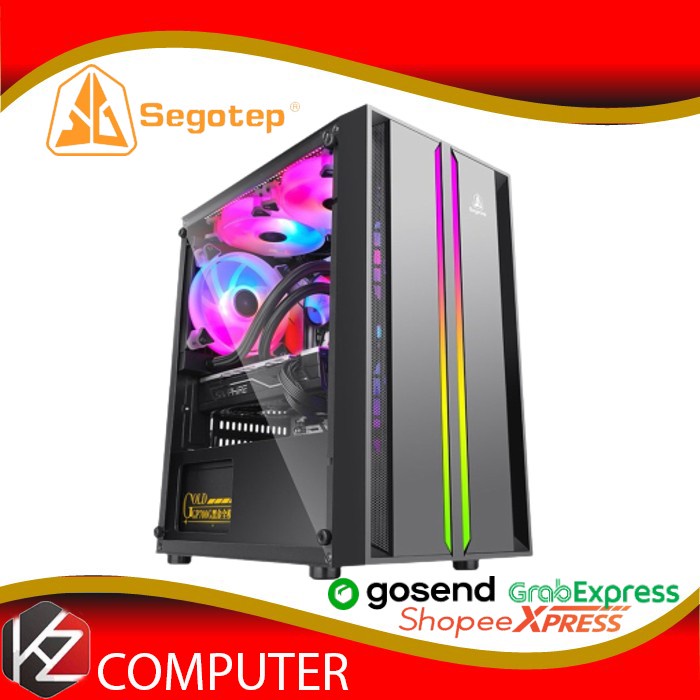 Casing SEGOTEP PRIME X Tempered Glass Gaming Case