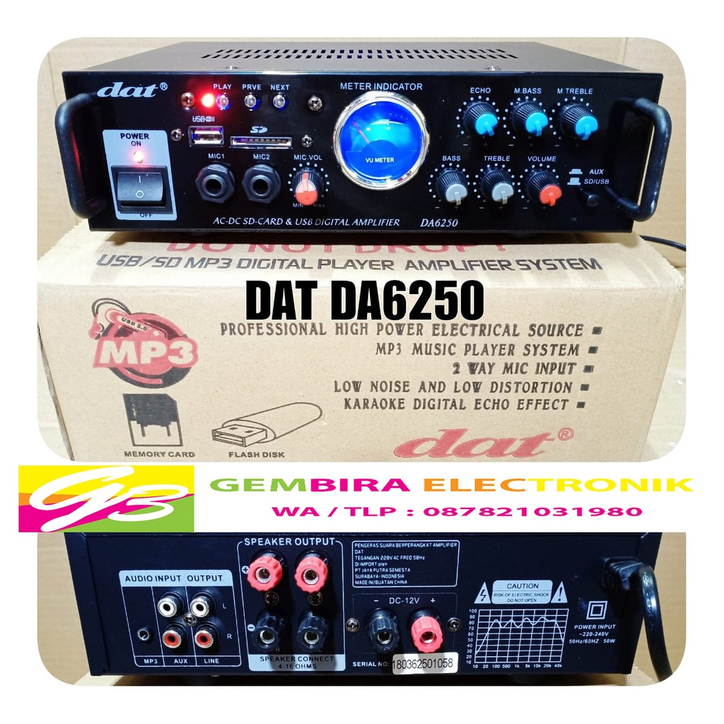 AMPLIFIER KARAOKE DAT DA 6250