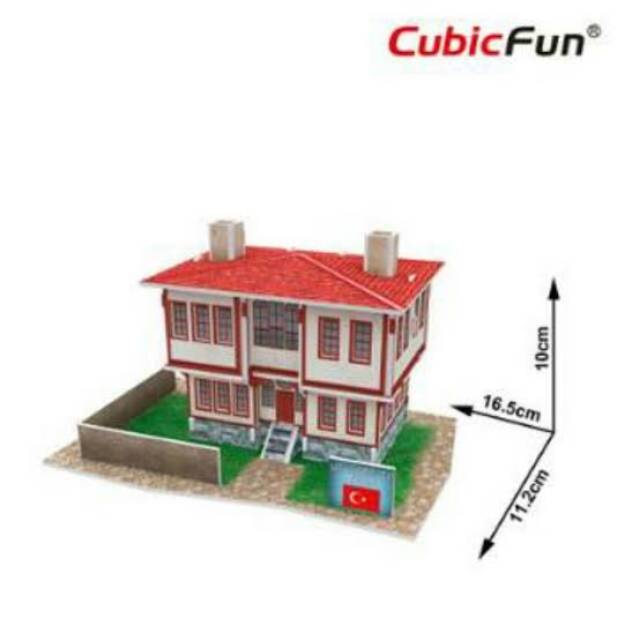 CUBIC FUN 3D WORLD STYLE PUZZLE TURKEY FOLK HOUSE