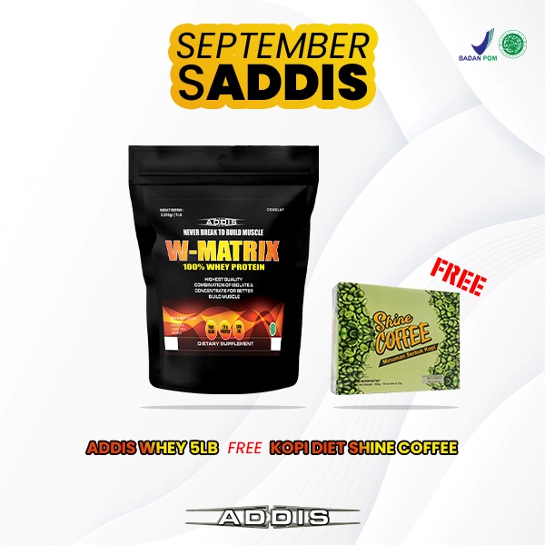 SUSU BUBUK WHEY PROTEIN ADDIS W MATRIX 5 LBS PENURUN BERAT BADAN DIET