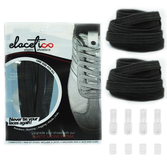 Bahan Terbaik  Elacetico Elastic Shoelace Tali  Sepatu  