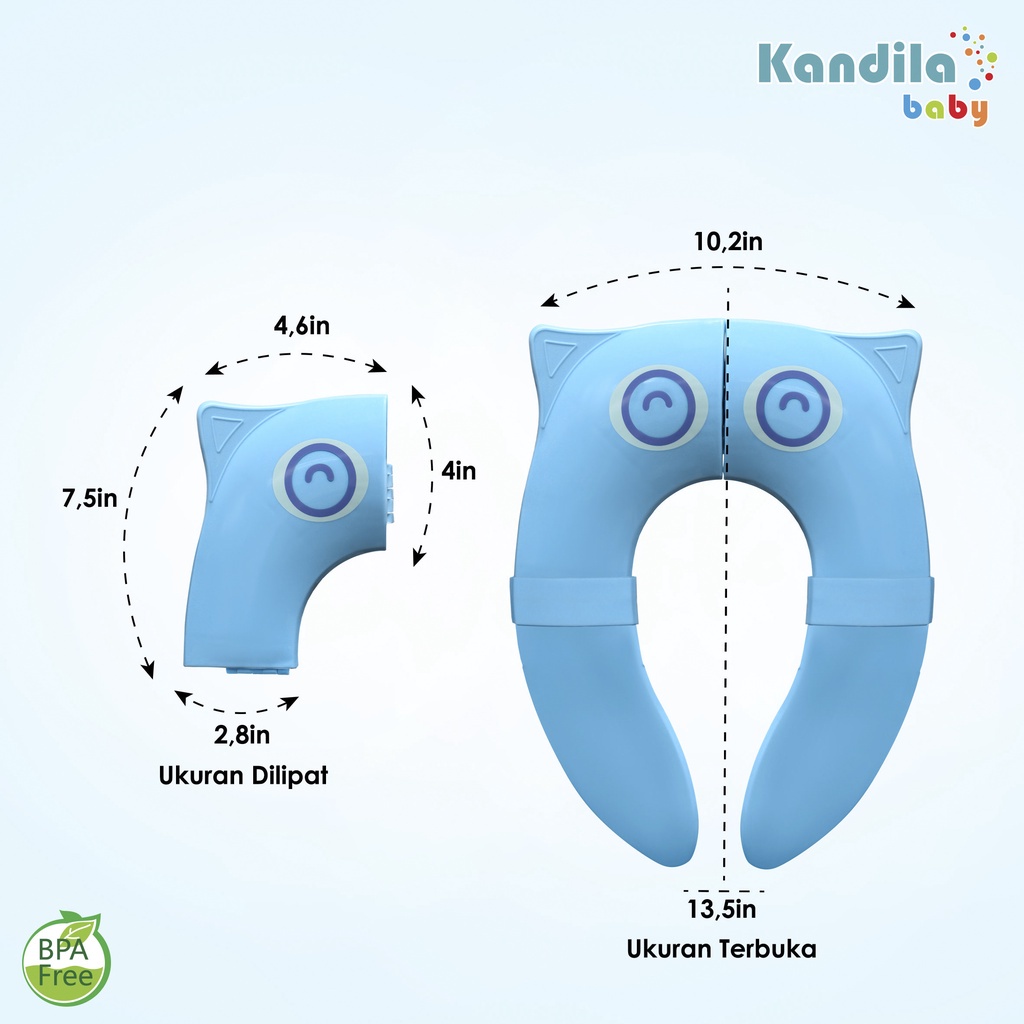 KANDILA BABY FOLDABLE POTTY SEAT / KDL 013 / Alas Toilet Anak