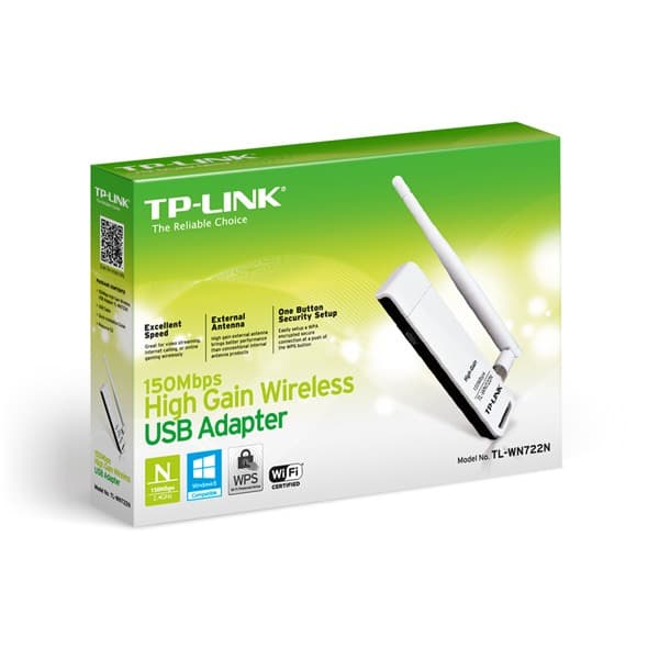 TP-LINK TL-WN722N 150Mbps High Gain Wireless USB Wifi Adapter