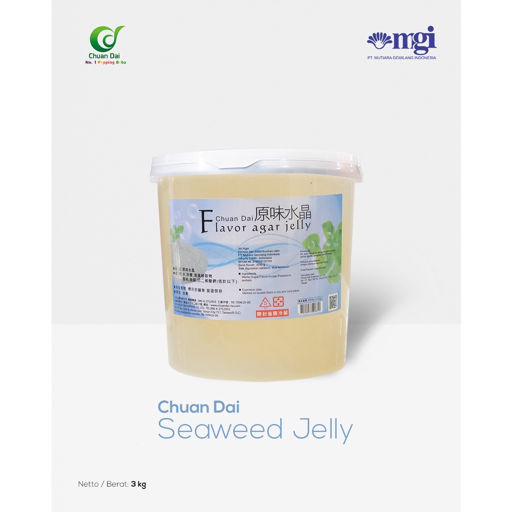 

Crystal Jelly | Seawed Jelly | Topping Minuman Cristal Jelly | Jelly Cristal Topping Minuman 3kg