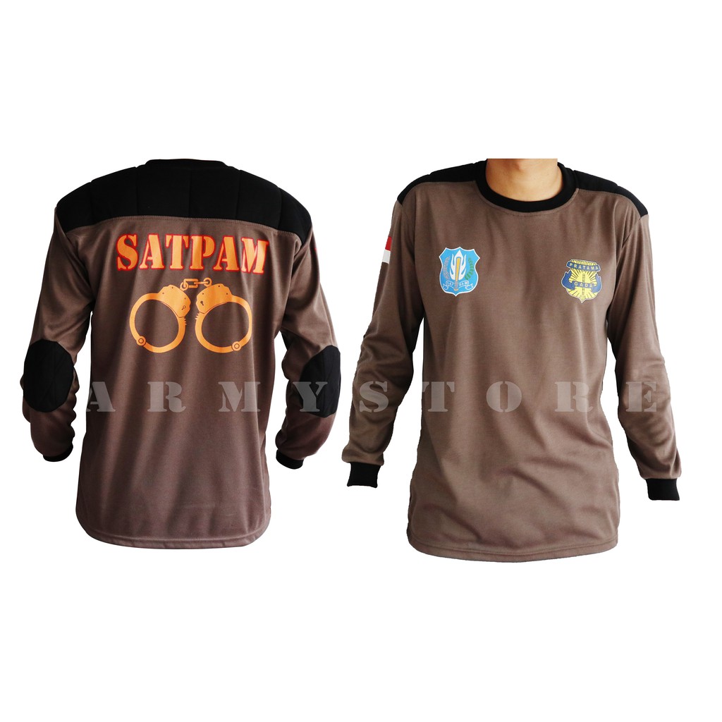 kaos satpam terbaru lengan panjang