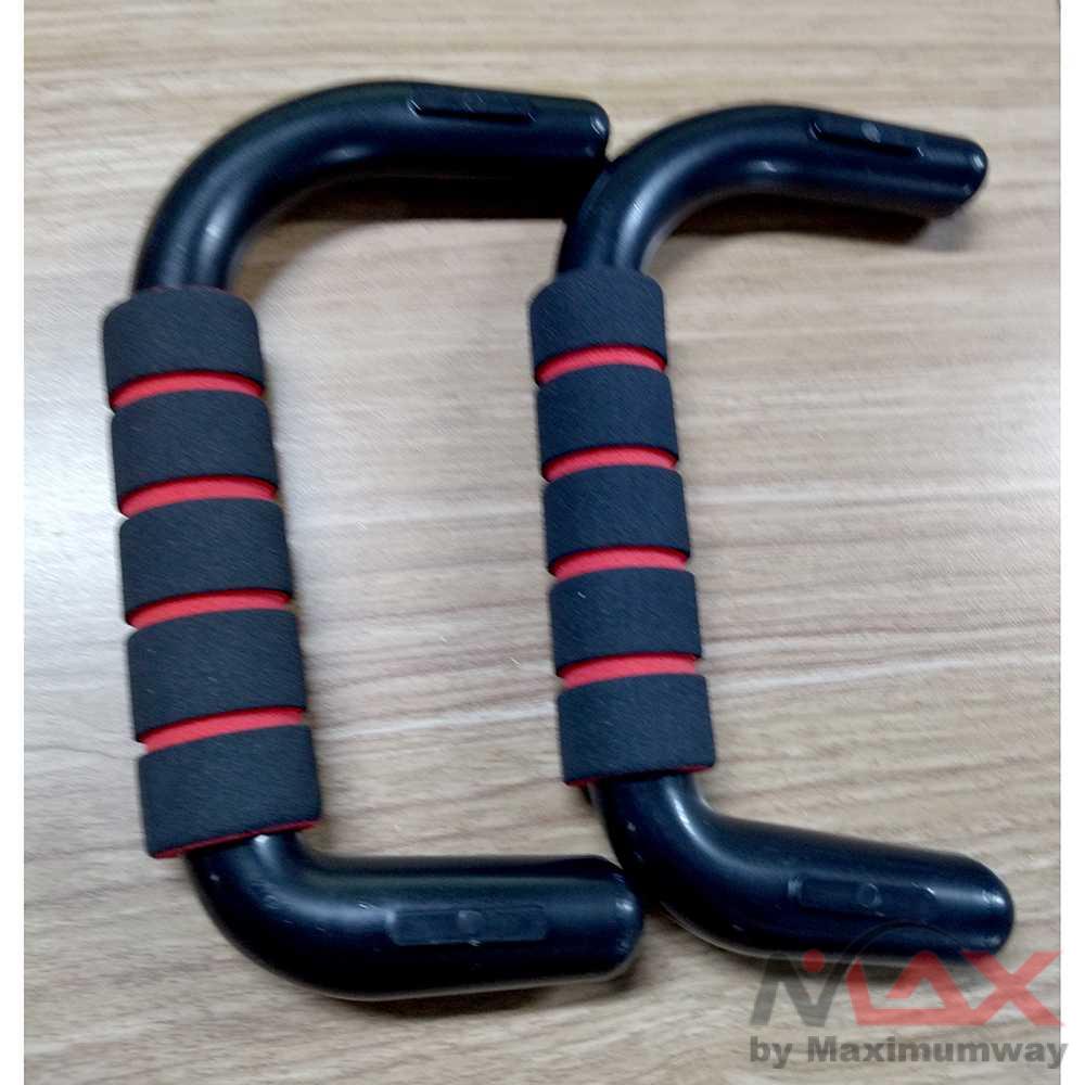 Handgrip Fitness Jojo Handle Push Up Fitness Bar Stands - J946 Warna Hitam Merah