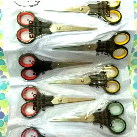 JG - COD - GUNTING EMIGO - GUNTING EMIGO KECIL WARNA - GUNTING KERTAS - STAINLESS