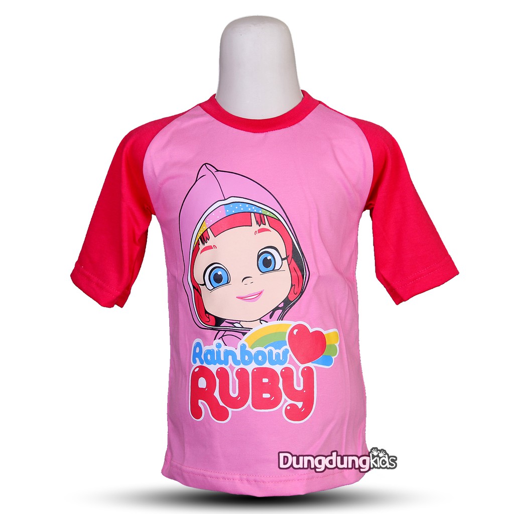  BAJU  KAOS  RAGLAN  KARAKTER  PAKAIAN ANAK  CEWEK PEREMPUAN 