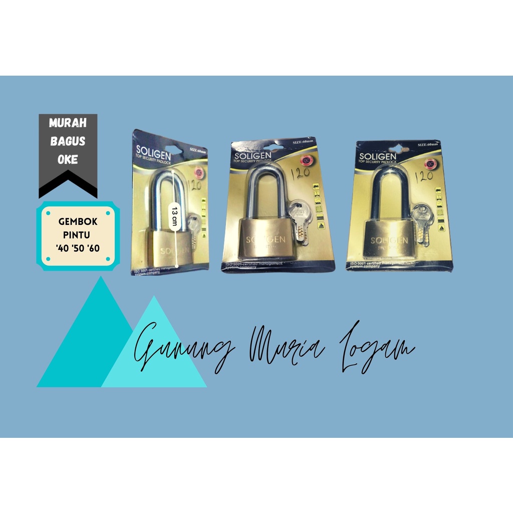 BRABUS Gembok Pagar Anti Maling Karat Pintu Rumah Kuningan