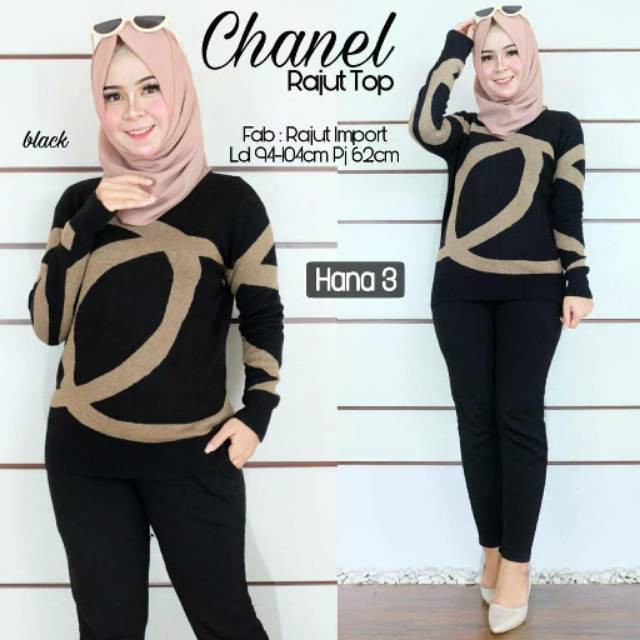 Atasan Terbaru Baju Wanita Remaja Blackpink #120 Chanel