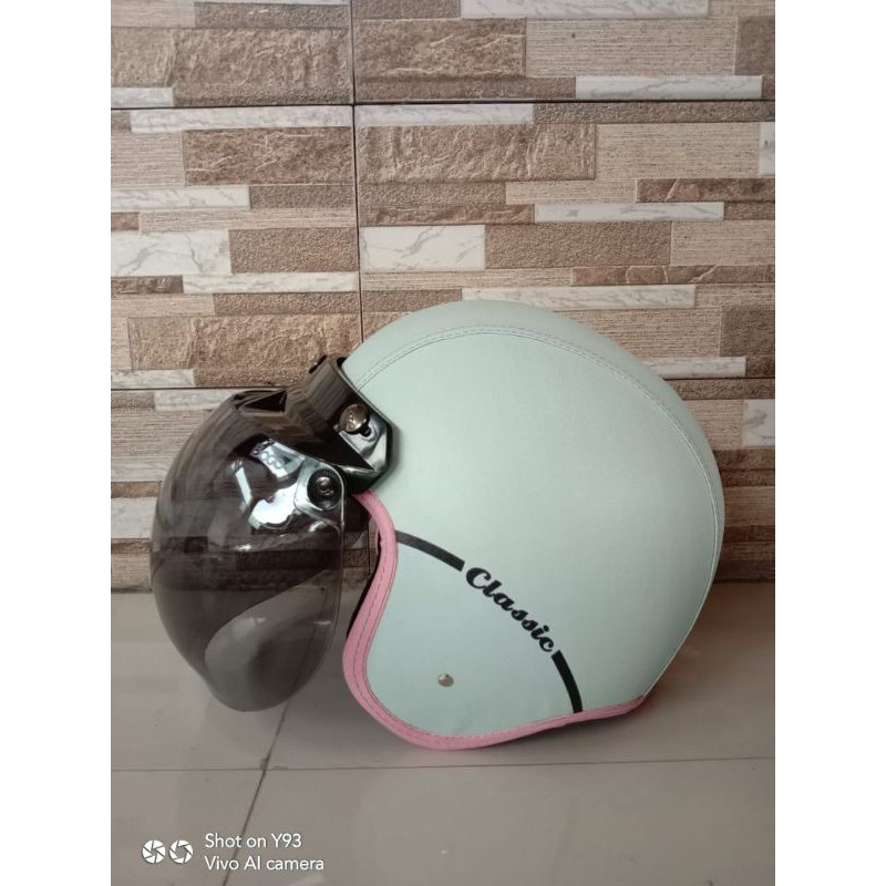 helm bogo classik polos dewasa