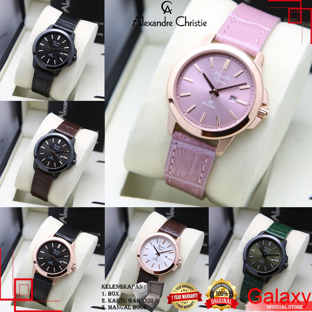 JAM ORIGINAL ALEXANDER CHRISTIE WANITA ORIGINAL JAM TANGAN ALEXANDRE CHRISTIE LEATHER JAM ALEXANDER 