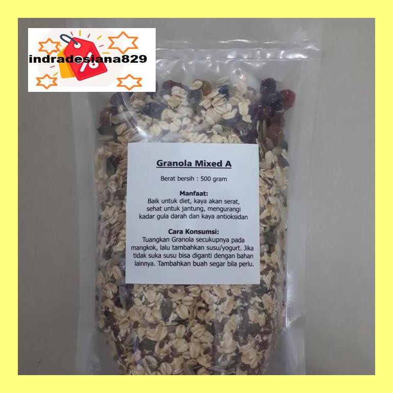 

Sf504Nind Healthy Granola Mixed A 500 Gram ( Cranberry , Raisin , Seed , Oat ) Ind504Sm