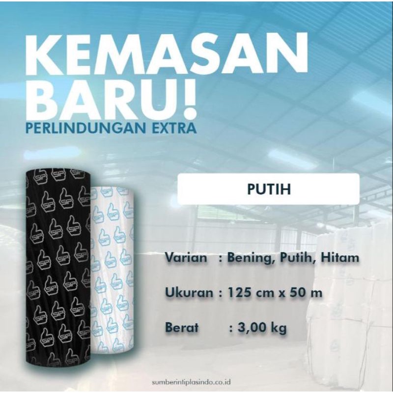 

Juragan Packing - BUBBLEWARP SIP / 125cm x 50m / Hitam bening 3KG / GRAB GOJEK / TERMURAH