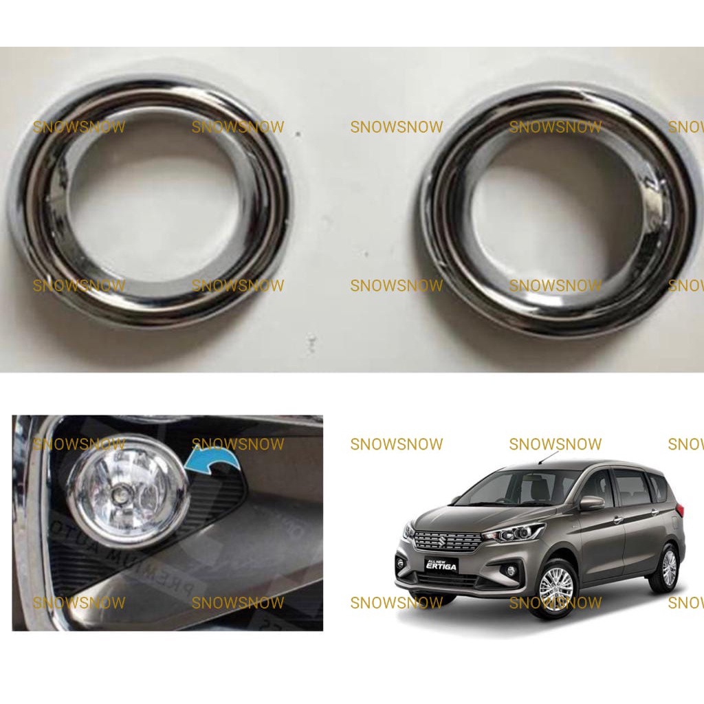 Cover Foglamp All New Ertiga 2018 2021 2022 UP Fog Lamp Sporty Chrome