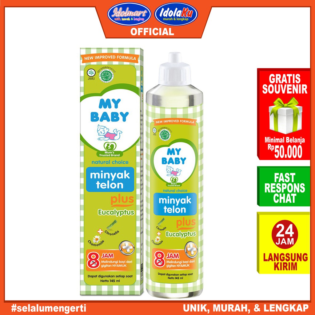 IDOLMART My Baby Minyak Telon Plus 60ml dan 145ml Idolmart Surabaya