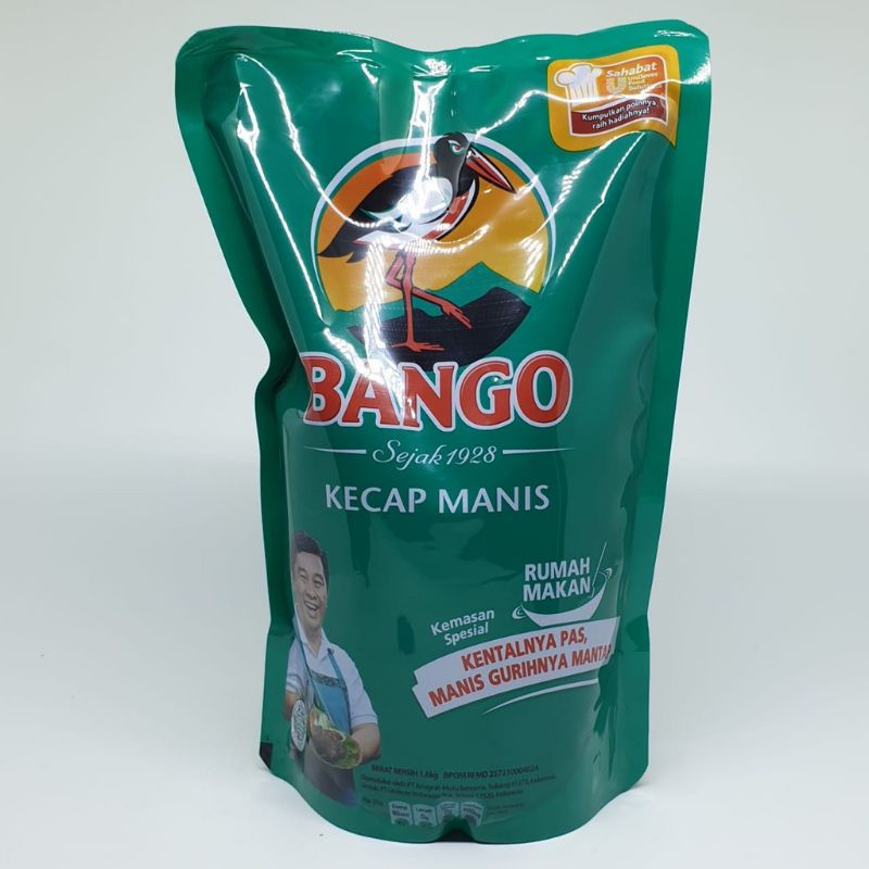 

Bango Kecap Manis 1600 Ml - Soy Sauce, Kecap Manis Refill 1,6 kg, Kecap Manis Pouch